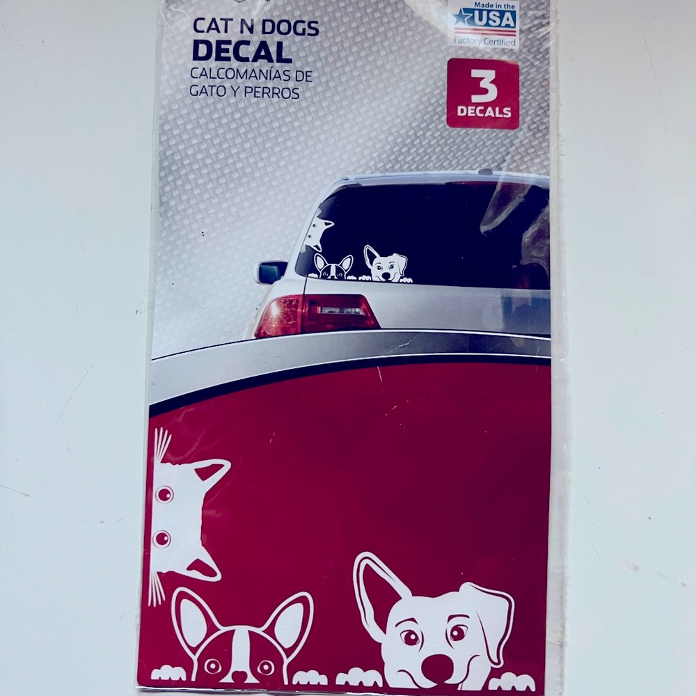 🌼 Cat & Dogs Car Decal
